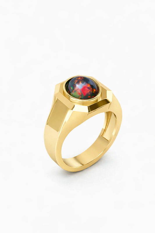 Black Opal 'Legacy’ Signet Ring