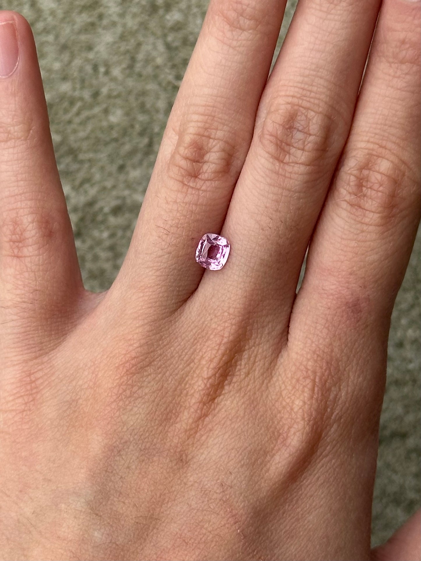 Pink sapphire (cushion) .96 ct