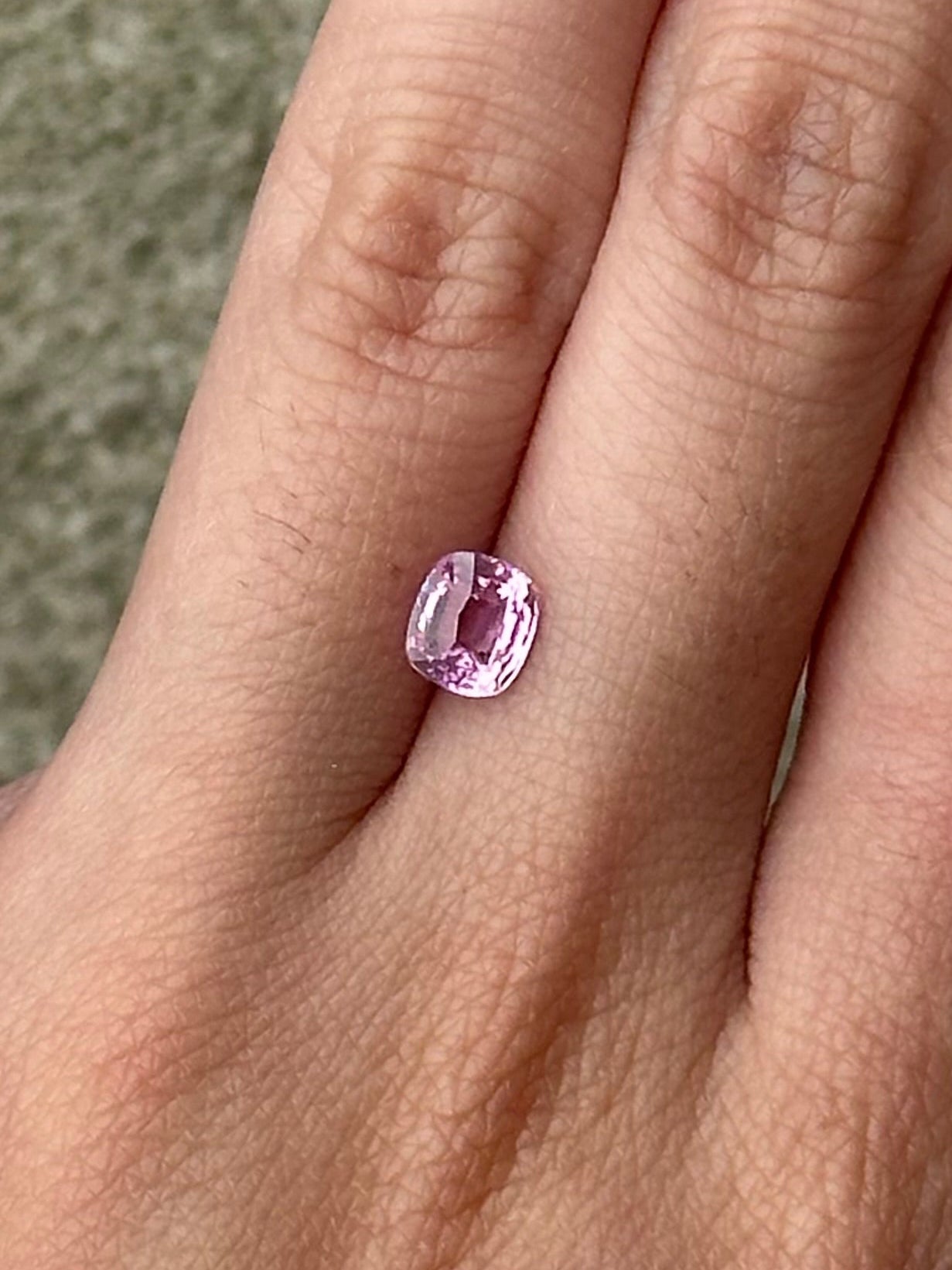 Pink sapphire (cushion) .96 ct