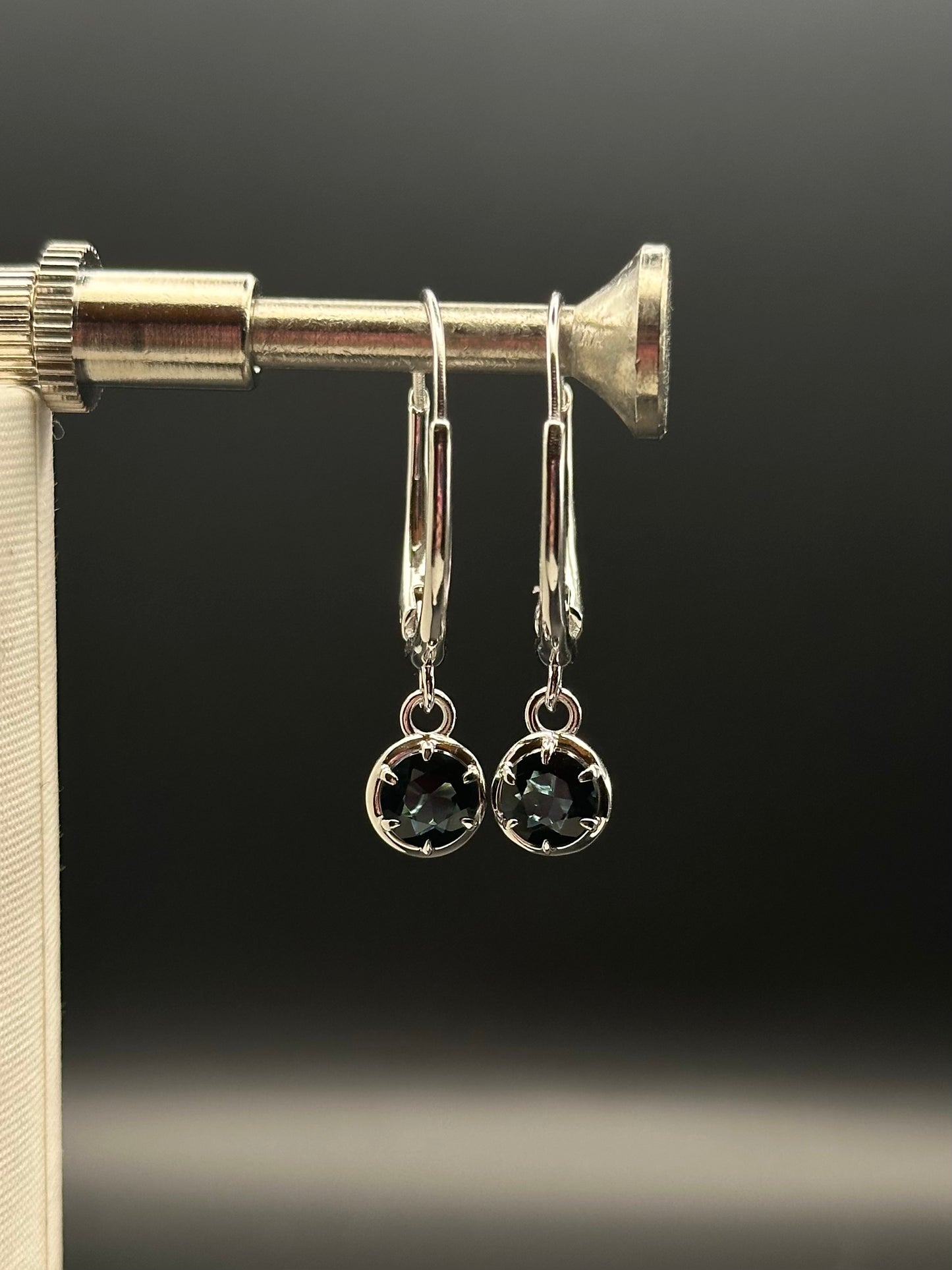 Blue Indicolite Tourmaline Earrings
