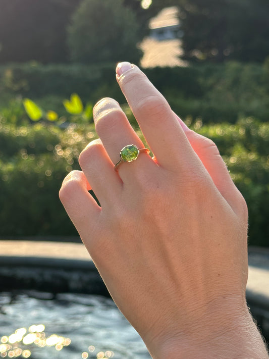 Alison Lin east-west peridot ring