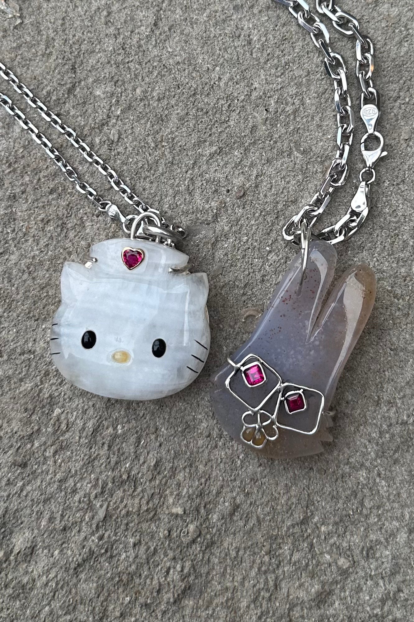 Hello Kitty Moonstone Pendant