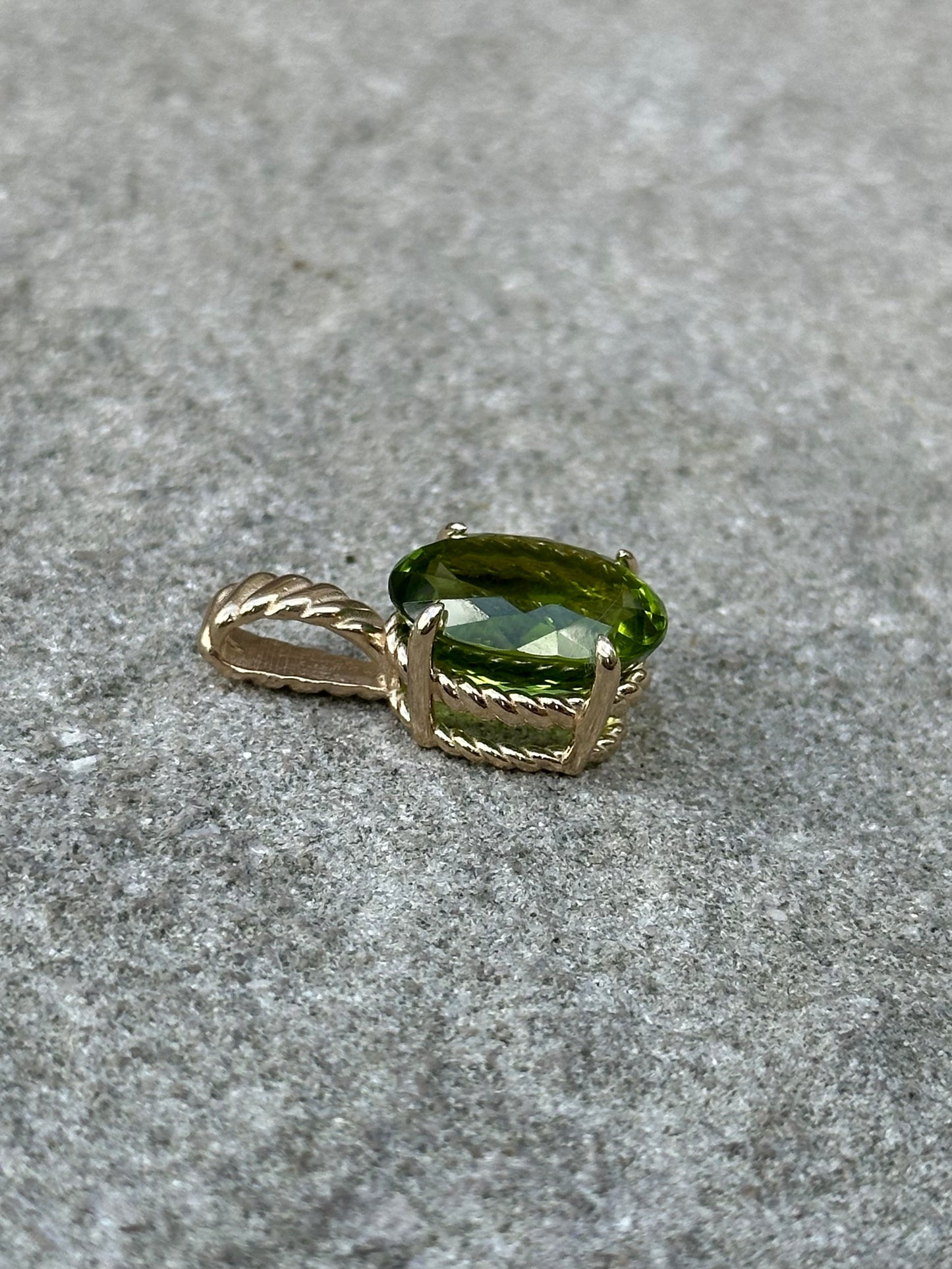 Alison Lin Gold Peridot Pendant