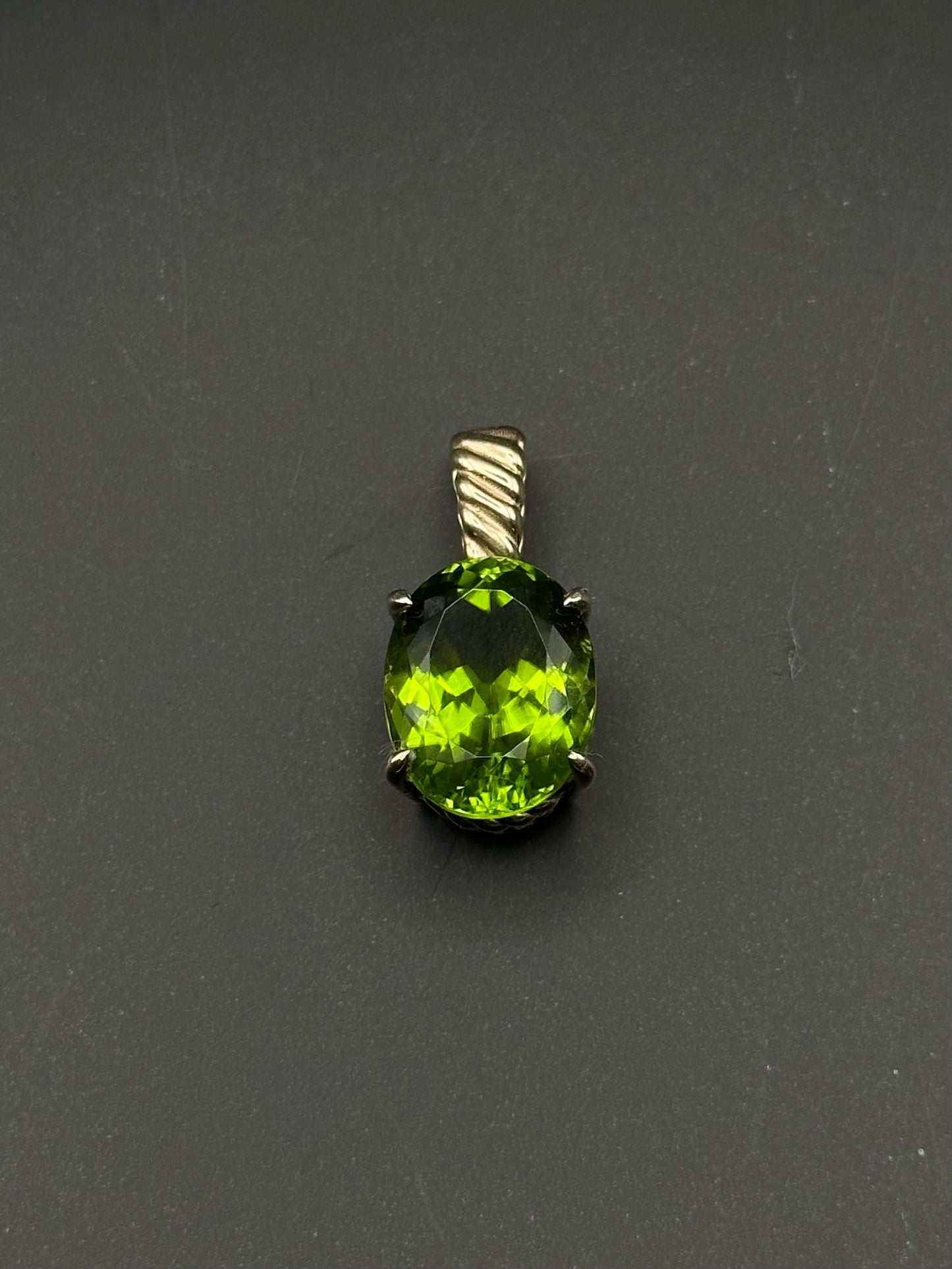 Alison Lin Gold Peridot Pendant