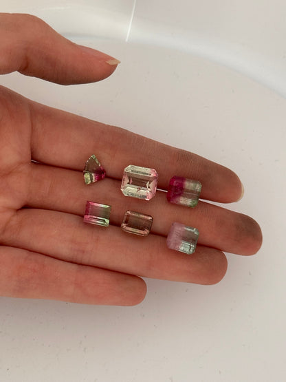 Bi-color tourmaline