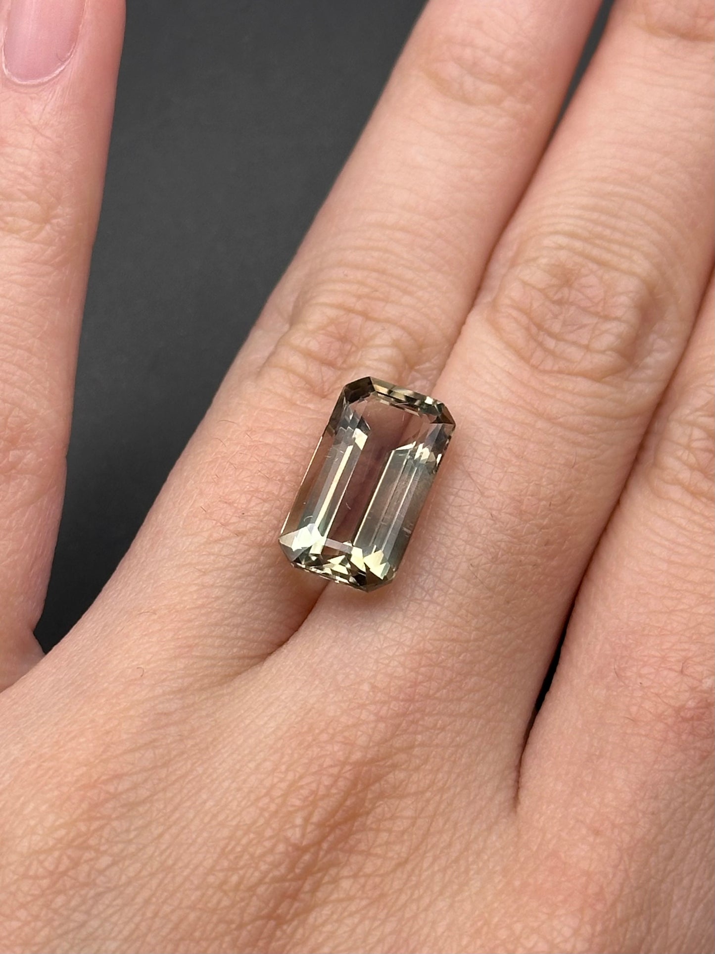 Oregon Sunstone (emerald cut) - 5.45 ct
