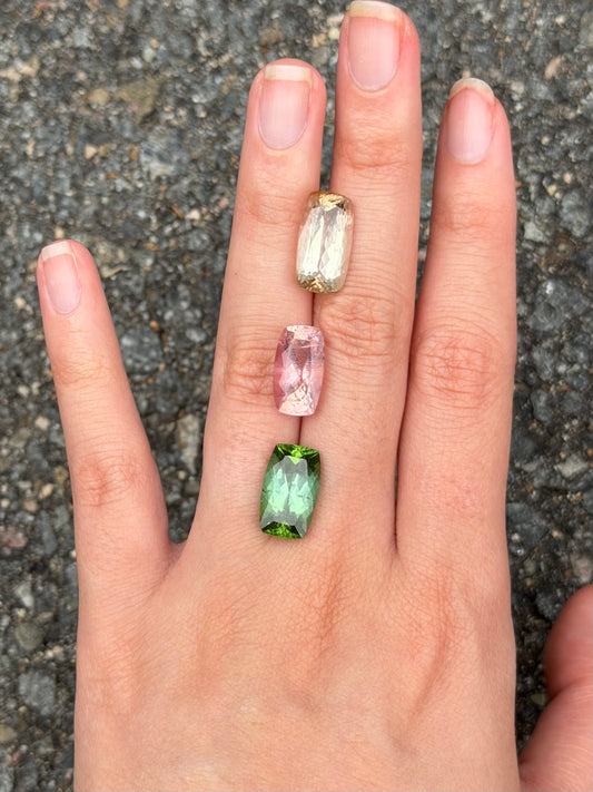 Elongated Cushion Tourmaline Capsule