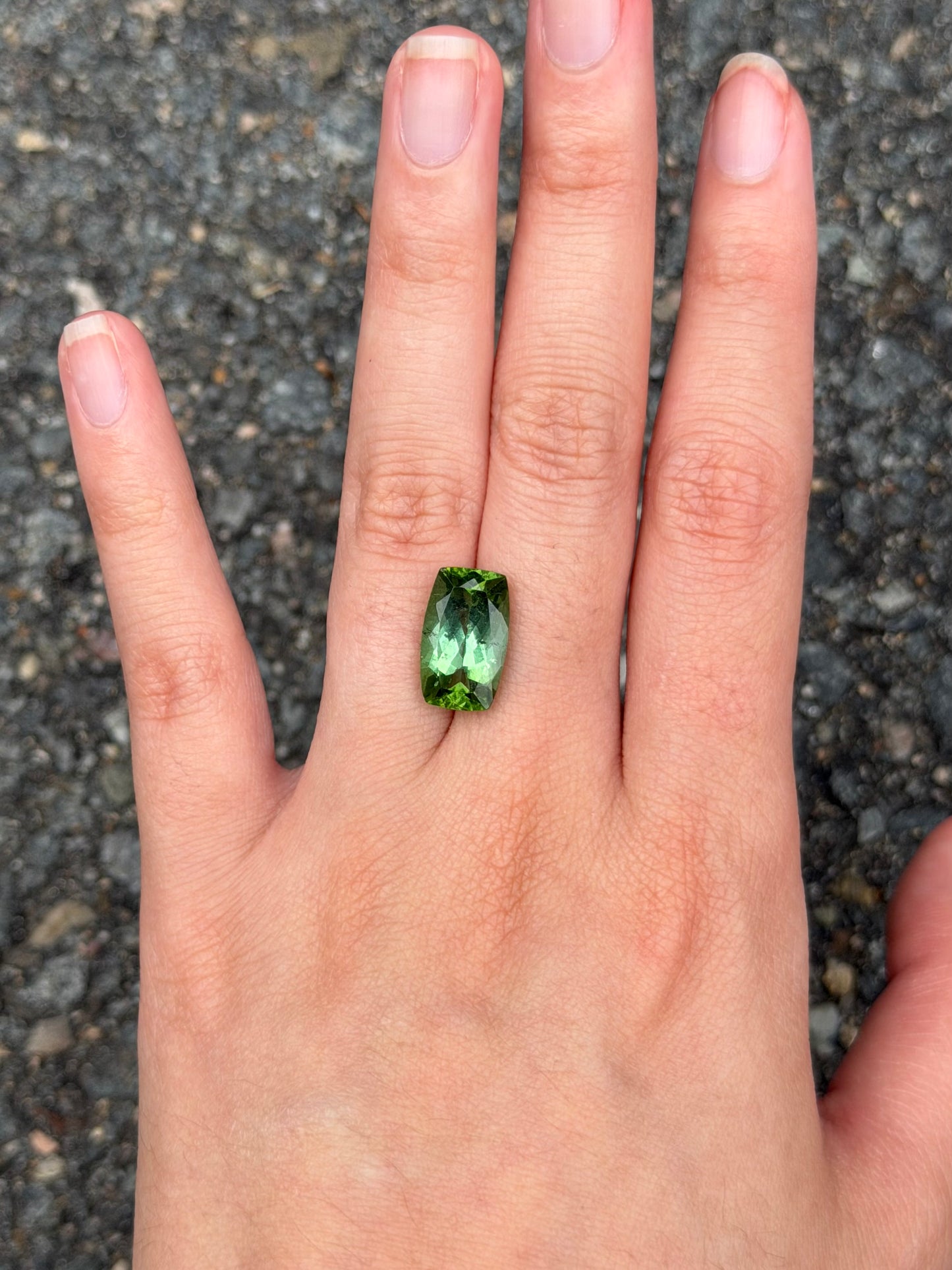 Elongated Cushion Tourmaline Capsule
