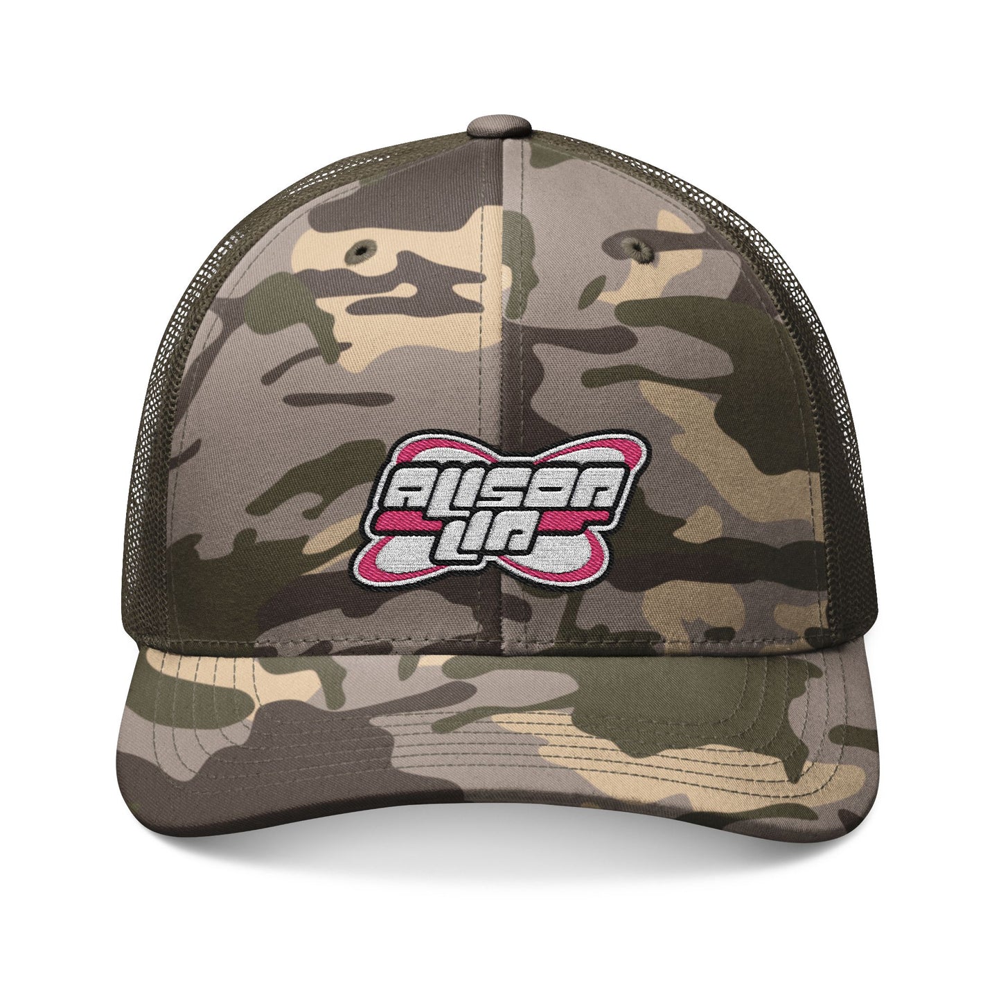 Logo Camo Trucker Hat (pink)