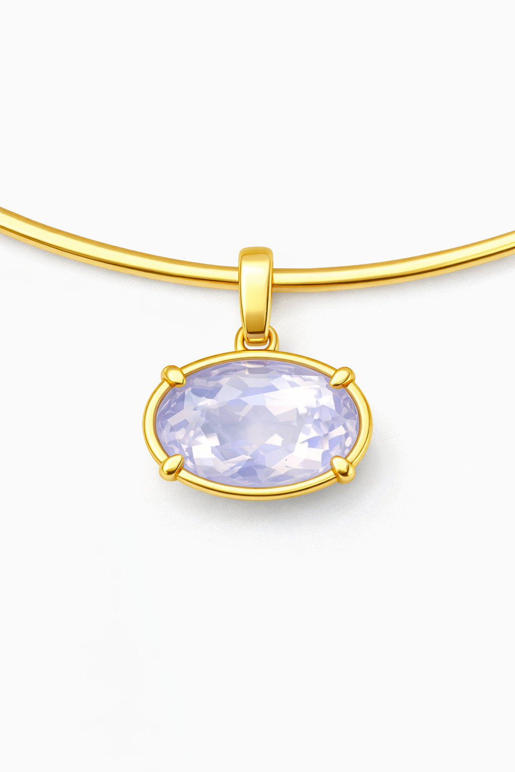 Lavender Moon Quartz Pendant