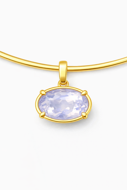 Lavender Moon Quartz Pendant