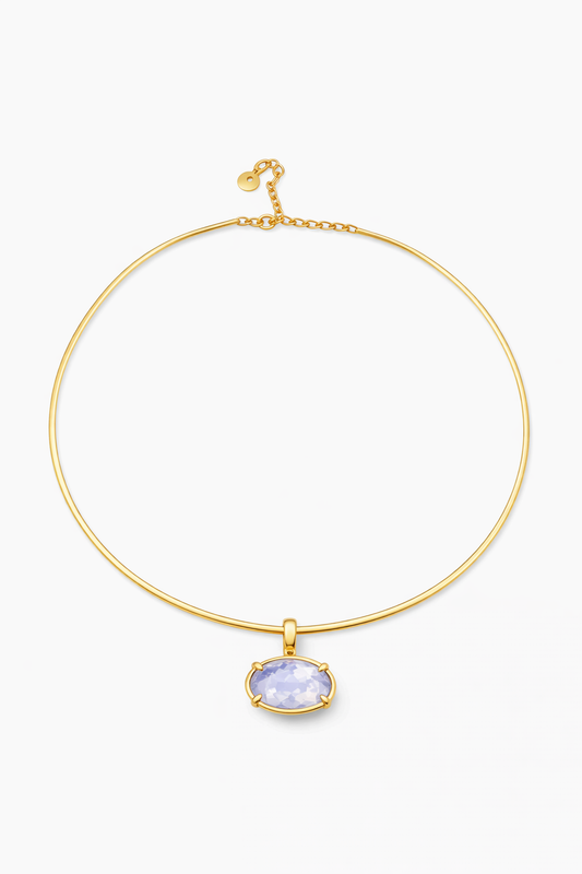 Lavender Moon Quartz Pendant