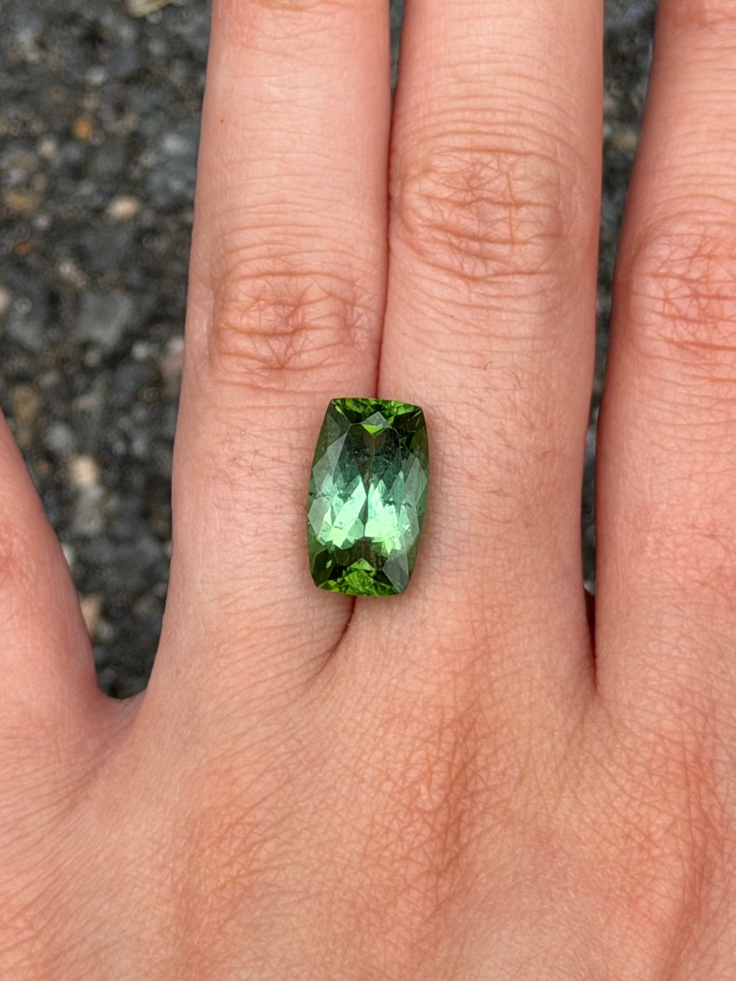 Elongated Cushion Tourmaline Capsule