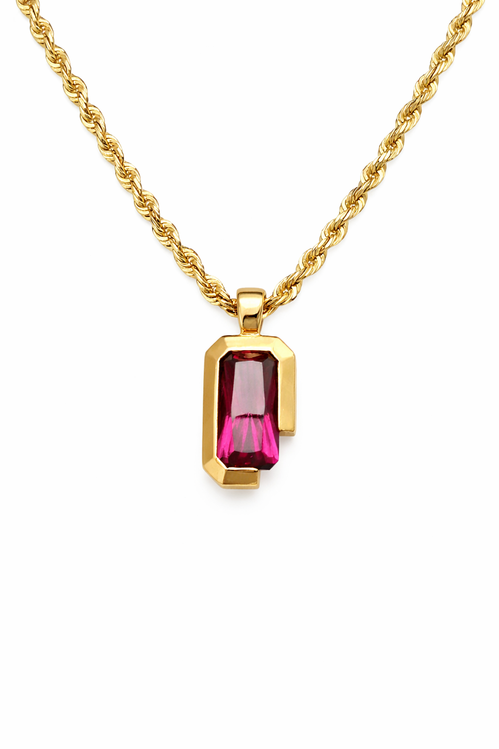 ‘I Love My Husband' Rhodolite Garnet Pendant