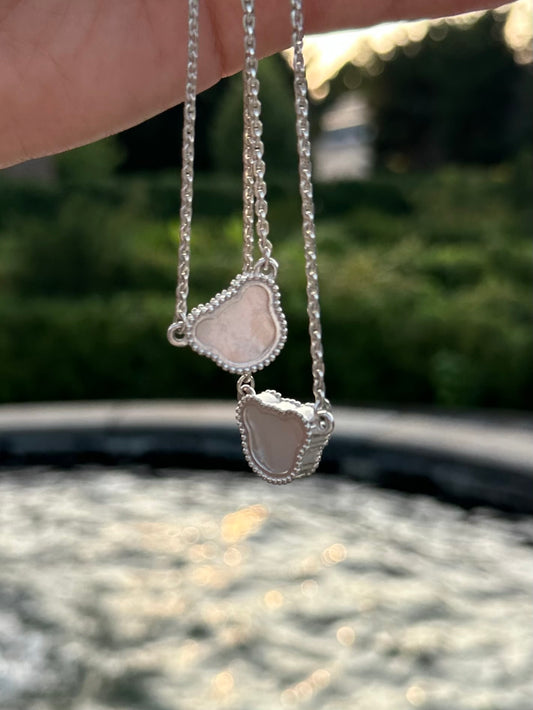 Bear Cleef Necklace - Mother of Pearl