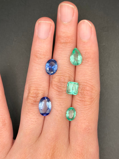 Emerald, Sapphire & Tanzanite
