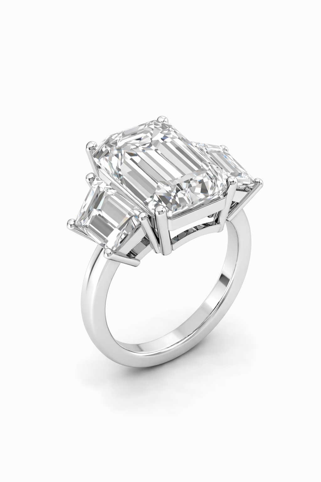 Emerald Cut Lab Diamond Ring