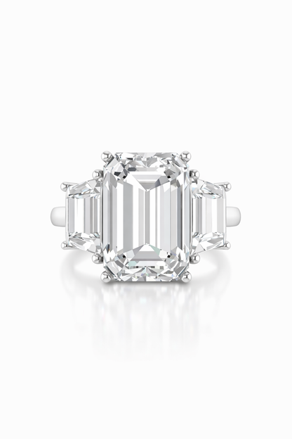 Emerald Cut Lab Diamond Ring