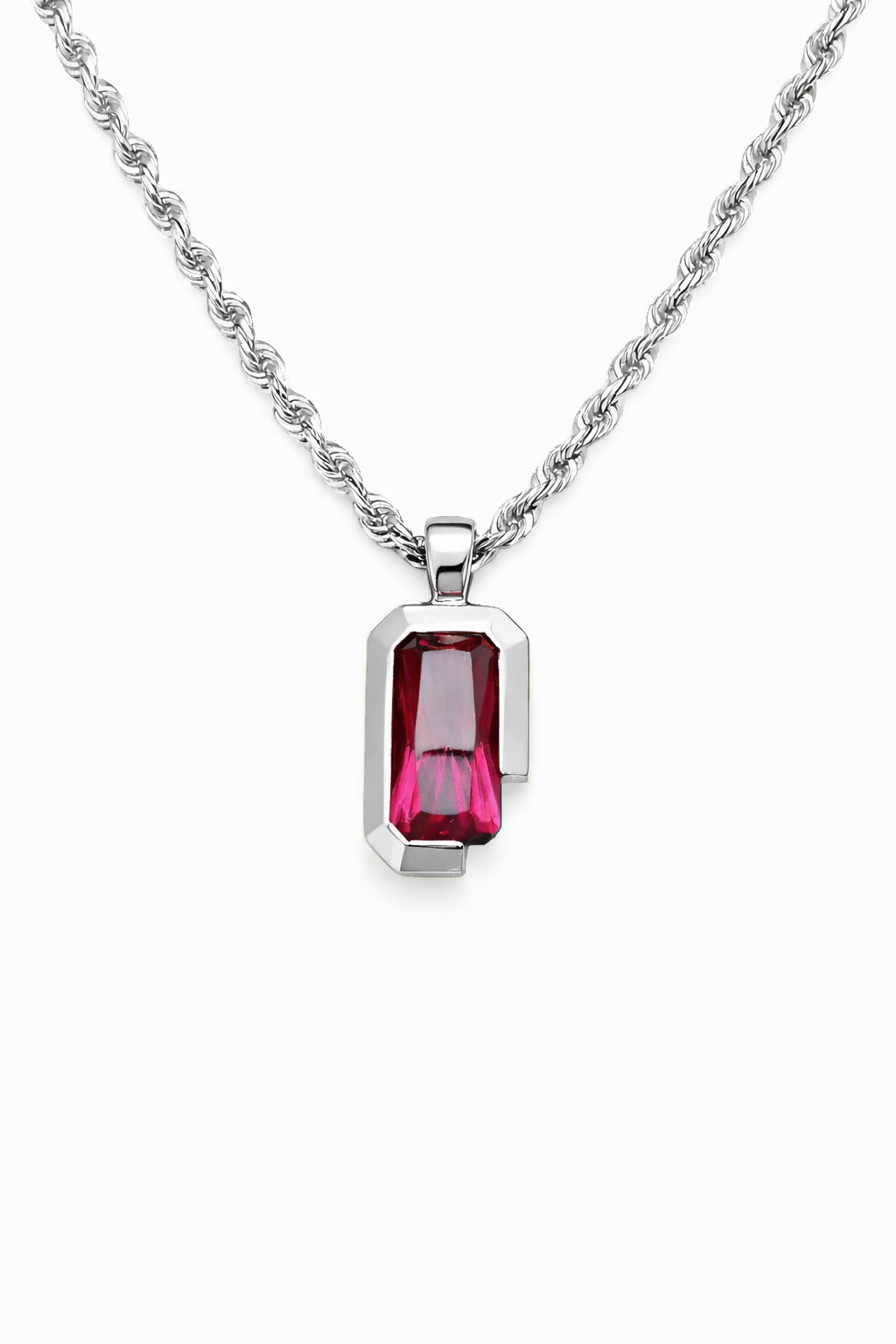 ‘I Love My Husband' Rhodolite Garnet Pendant