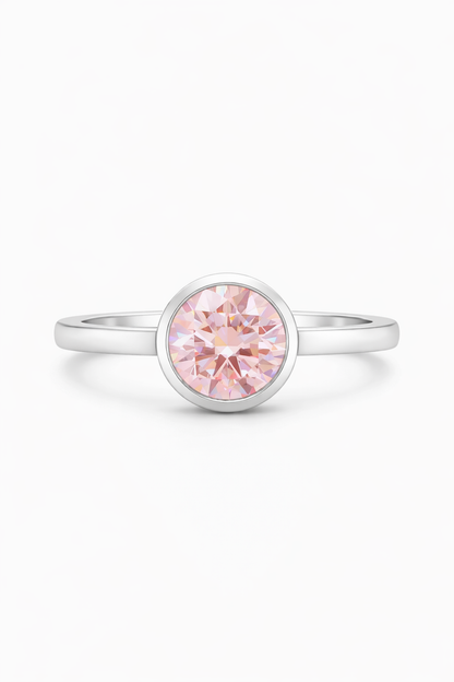 2ct Lab Diamond Bezel Ring