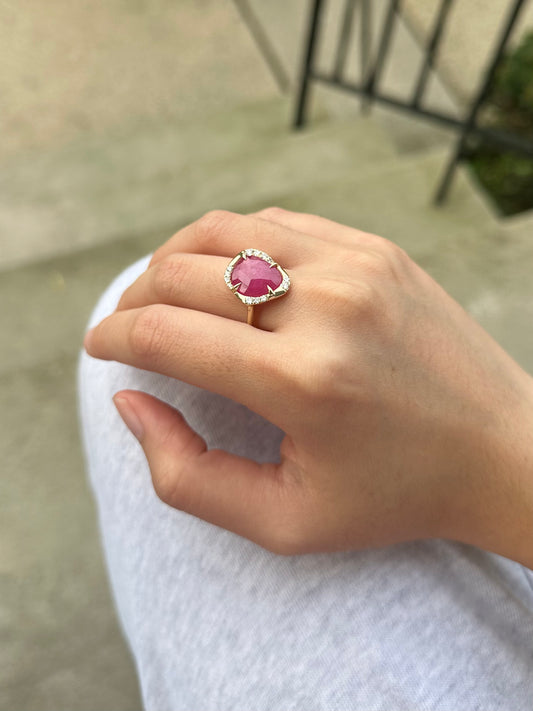 Alison Lin Pink Sapphire Ring