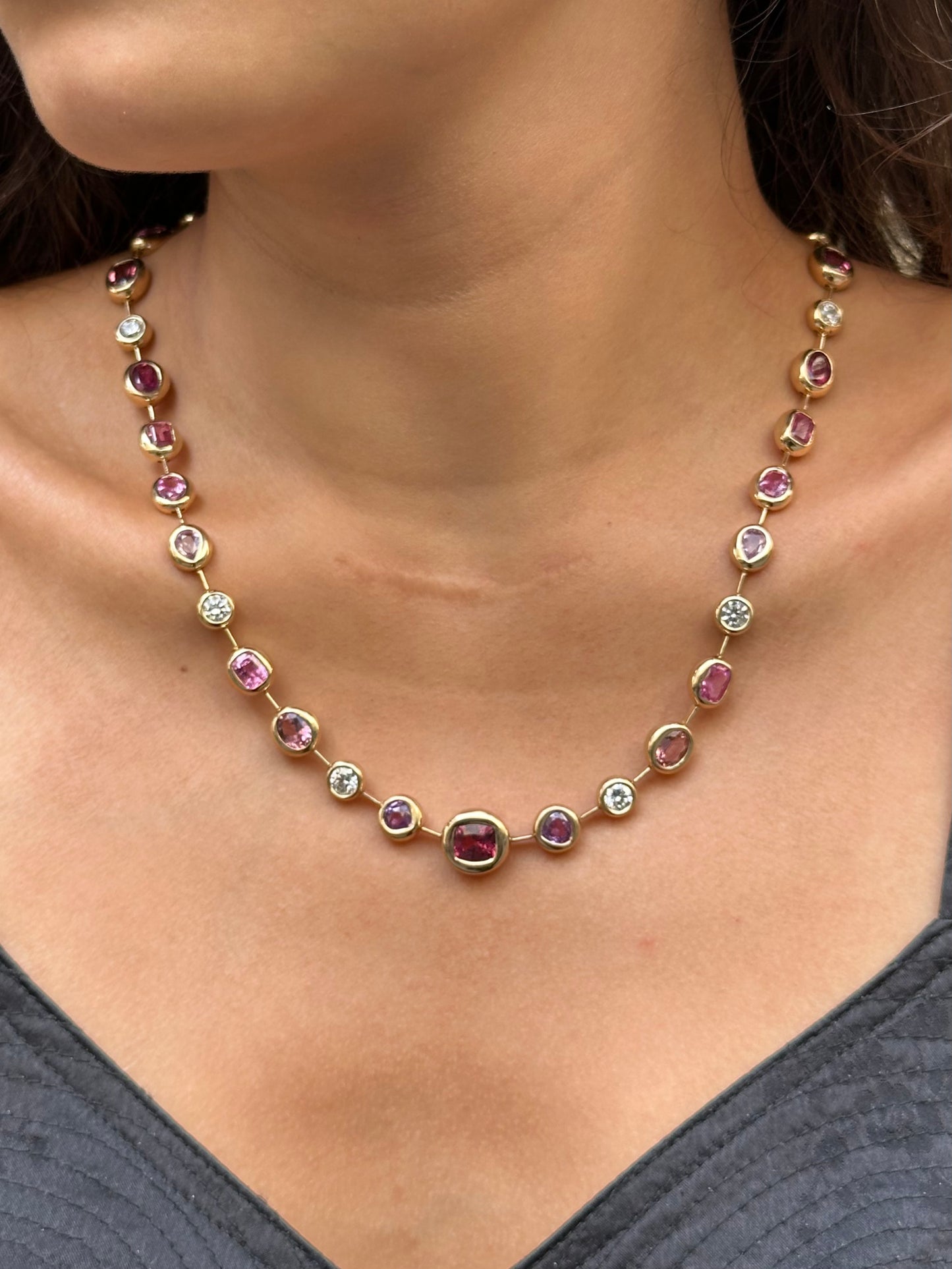 Alison Lin ‘I Love My Wife’ Bezel Necklace