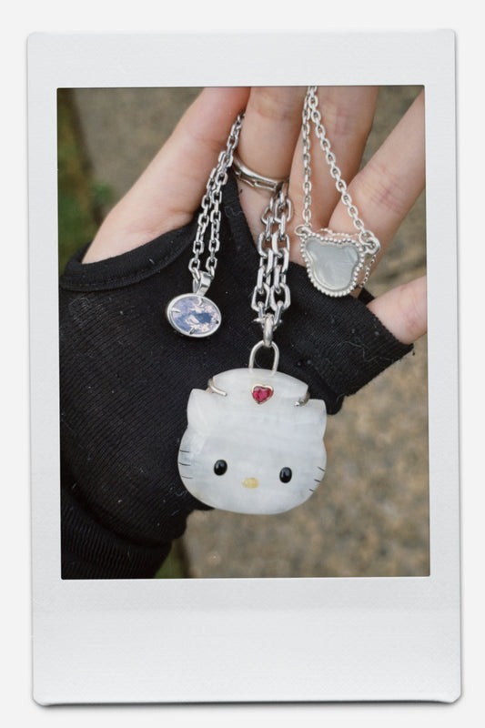 Hello Kitty Moonstone Pendant