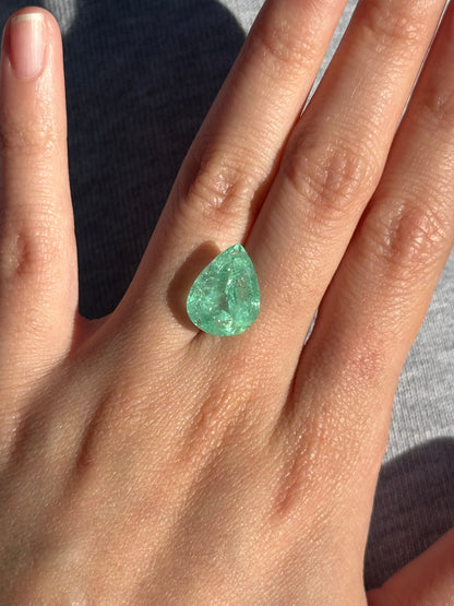 Colombian Emerald (pear) - 6.25 ct