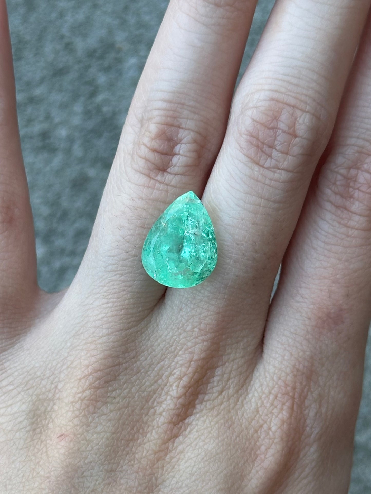 Colombian Emerald (pear) - 6.25 ct
