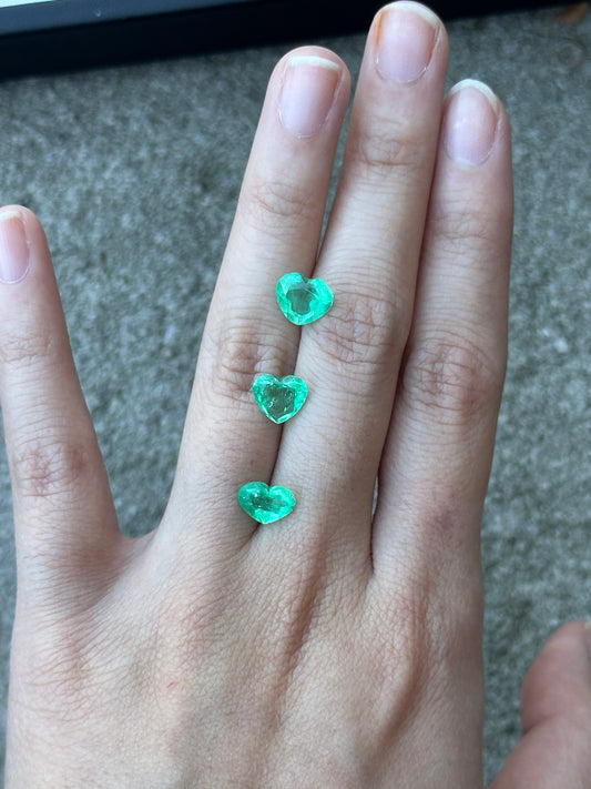 Colombian Emerald (heart) - 1.75 ct