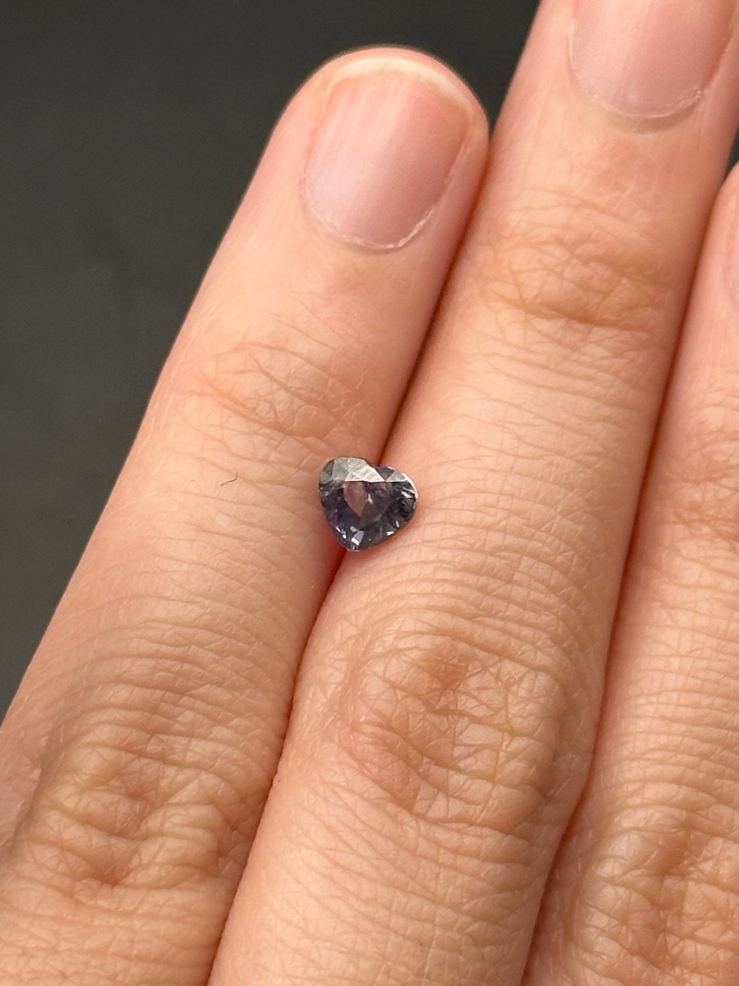 Blue Sapphire (heart) - .6