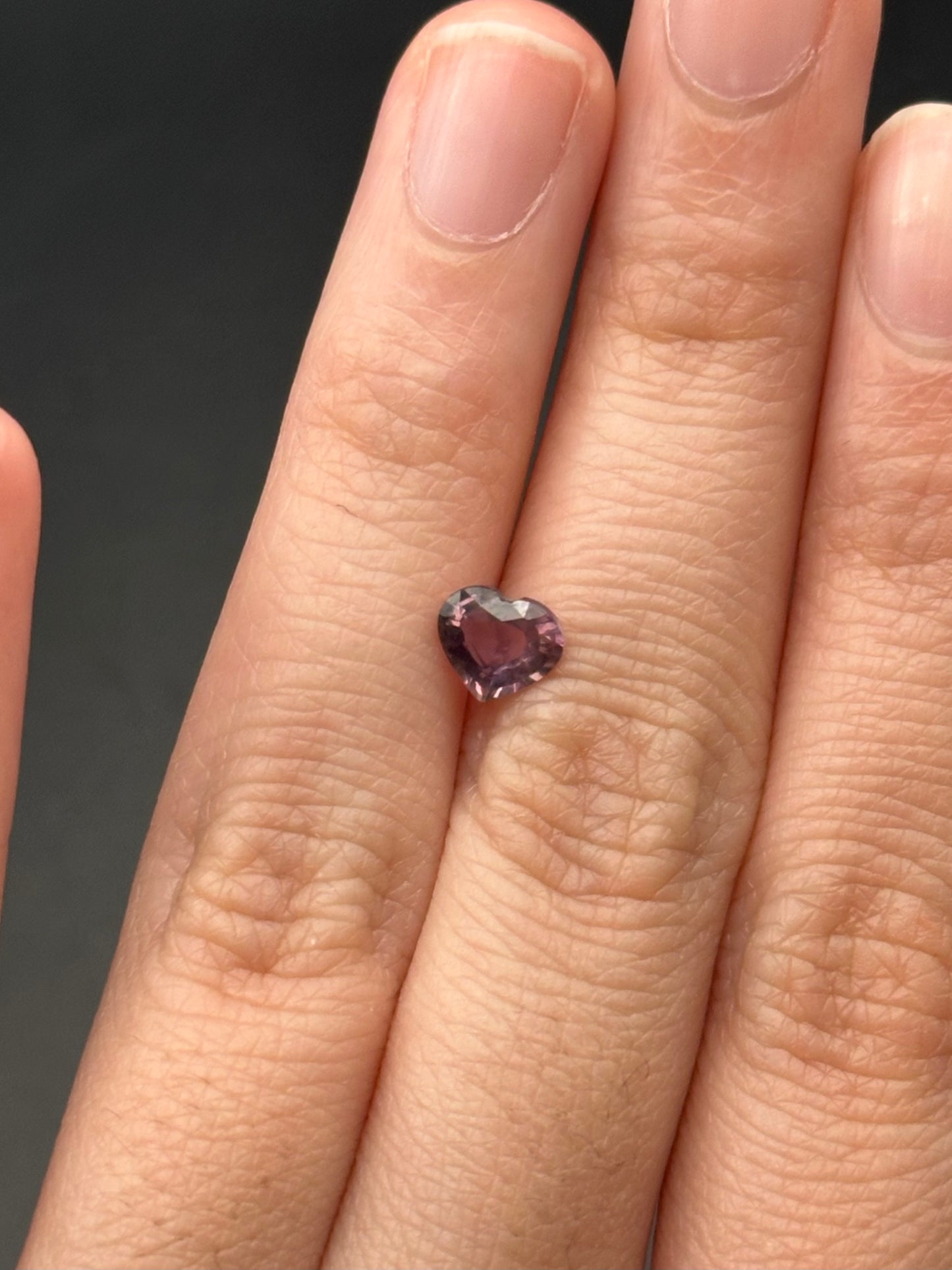 Pinkish Brown (heart) - .81ct