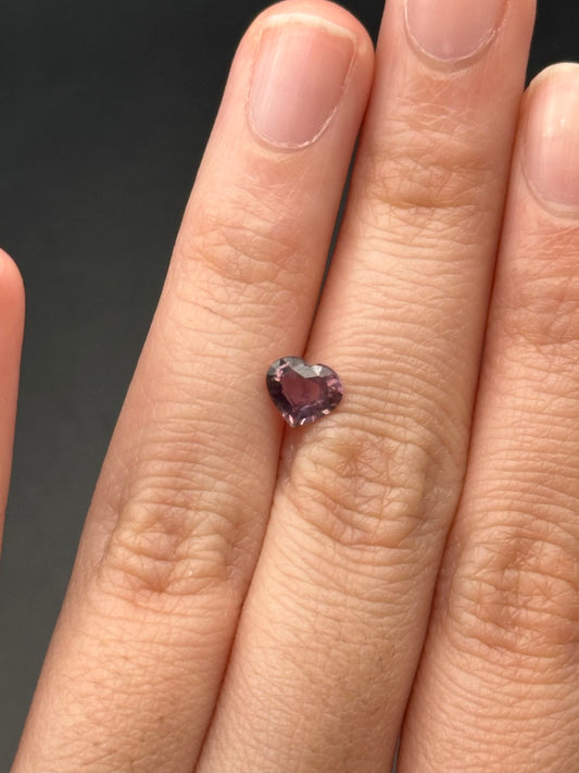 Pinkish Brown (heart) - .81ct