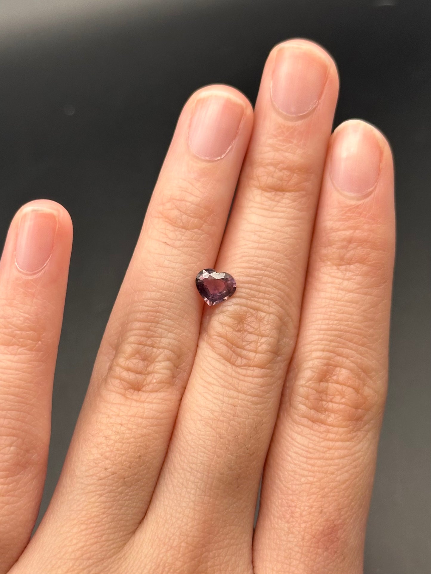 Pinkish Brown (heart) - .81ct