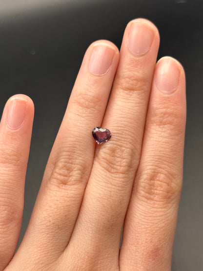 Pinkish Brown (heart) - .81ct