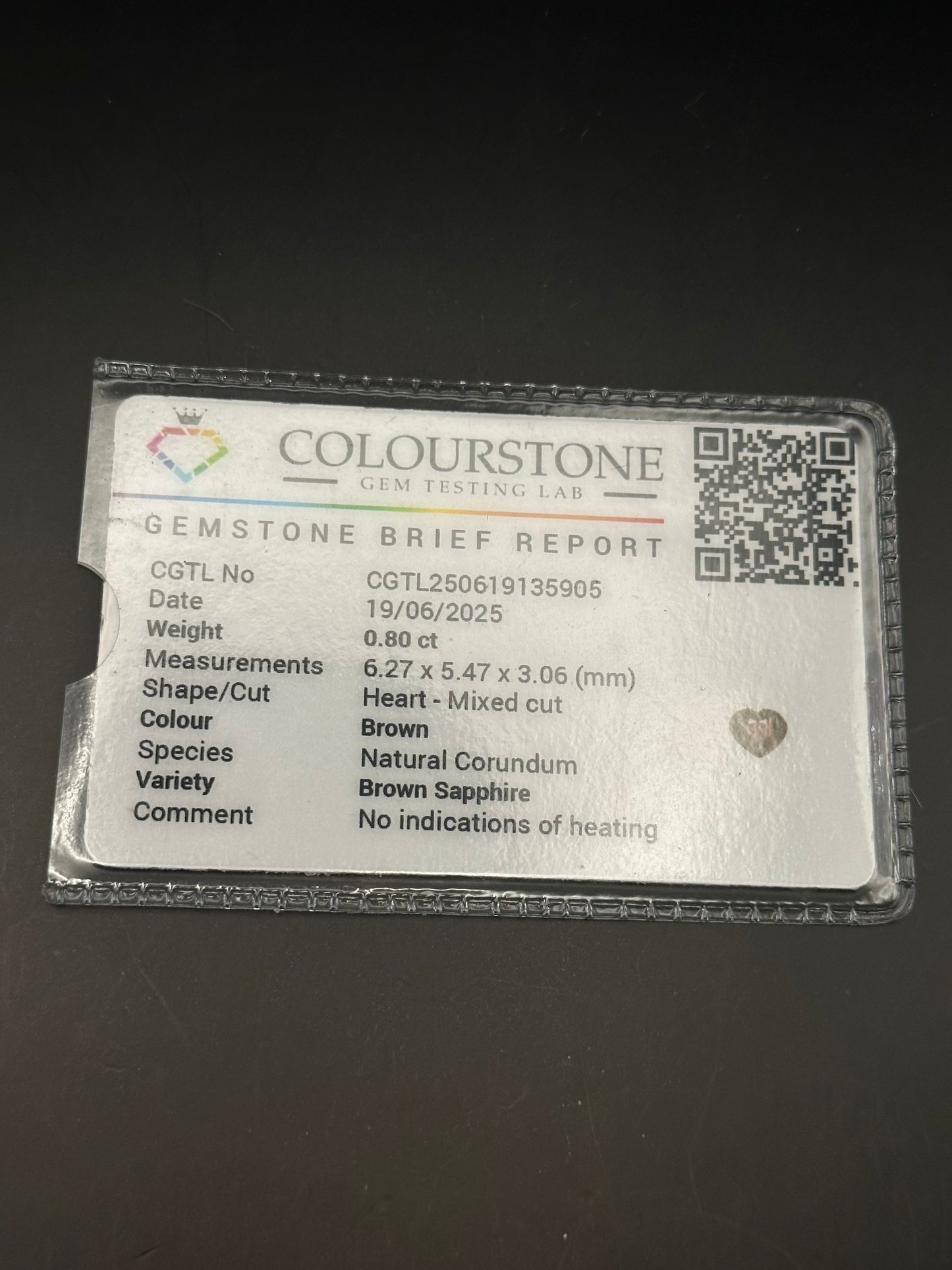 Brown (heart) - .8ct