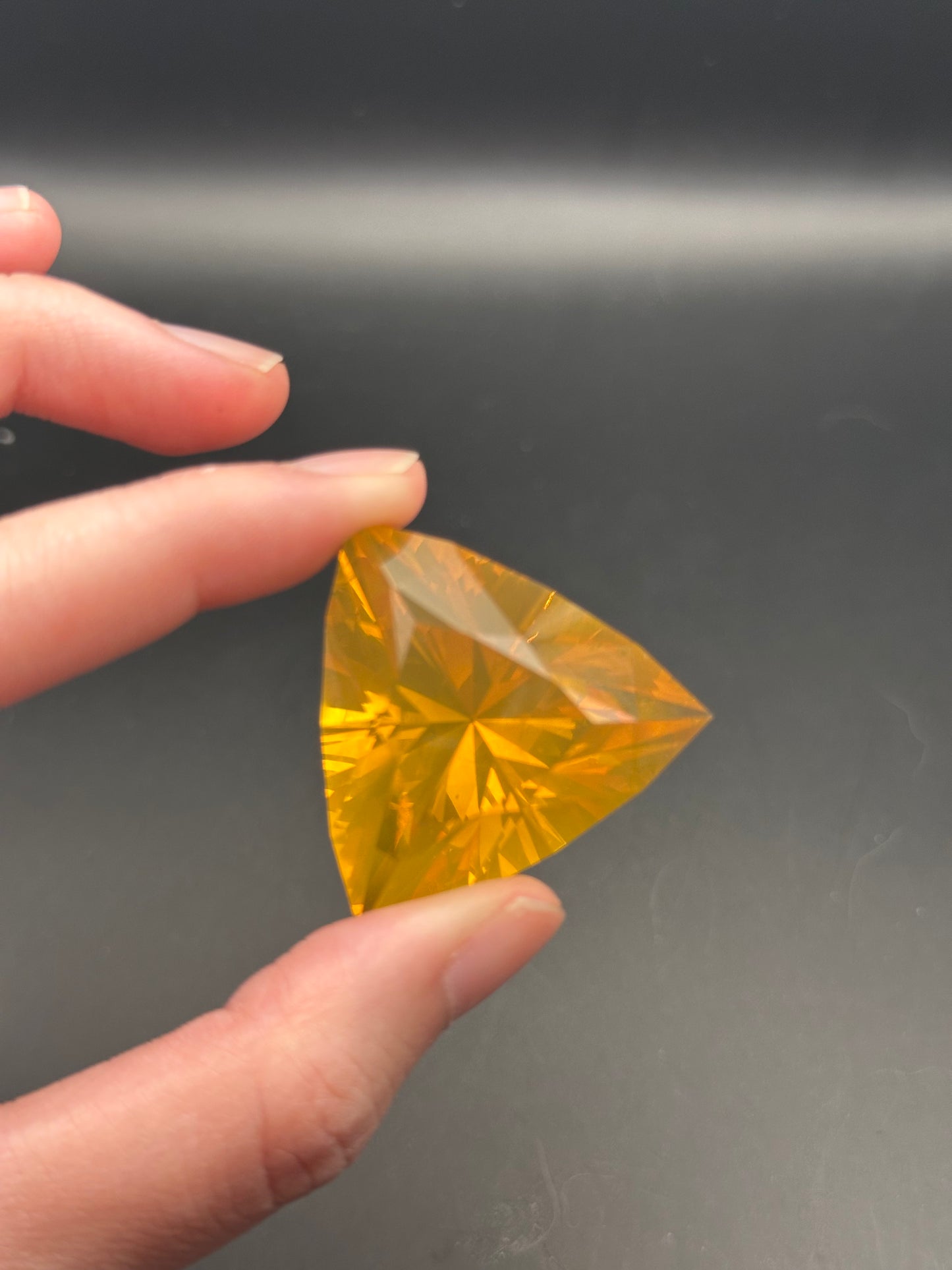 Oregon Fire Opal (trillion) - 73.05 ct