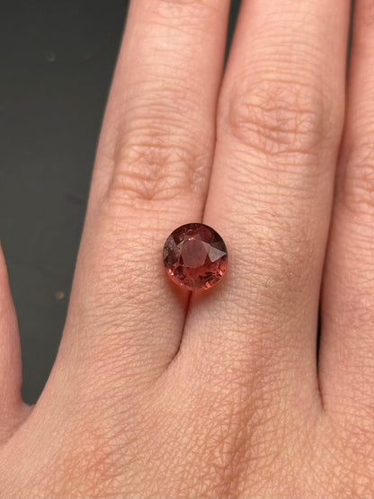 Peachy Pink Tourmaline (oval) - 2.28 ct