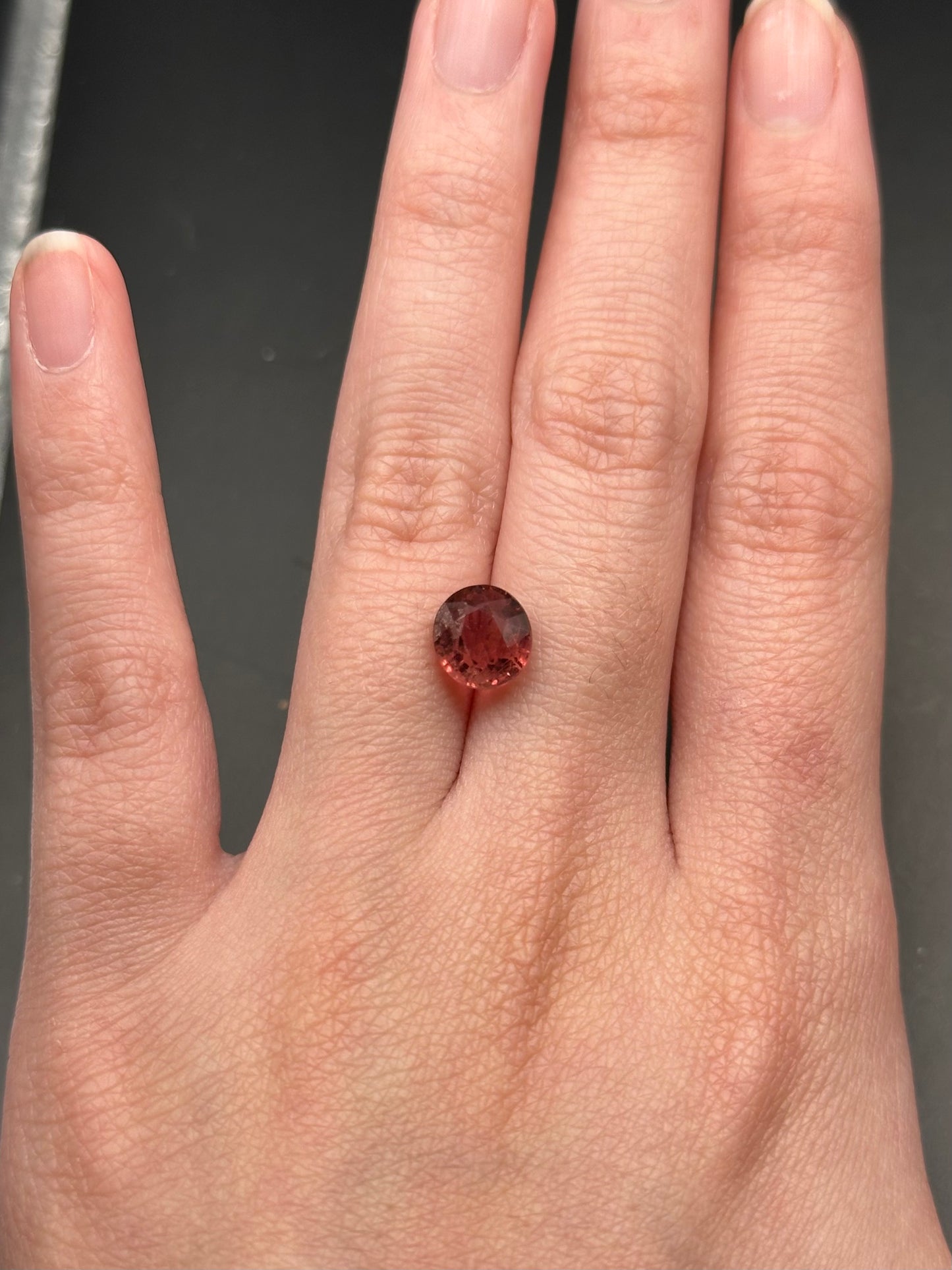 Peachy Pink Tourmaline (oval) - 2.28 ct