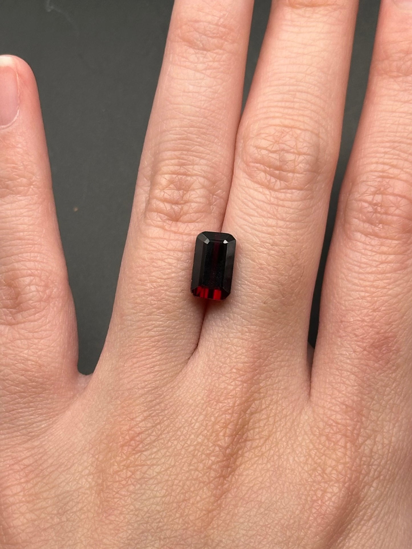 Spessartite Garnet (emerald cut) - 3.55 ct