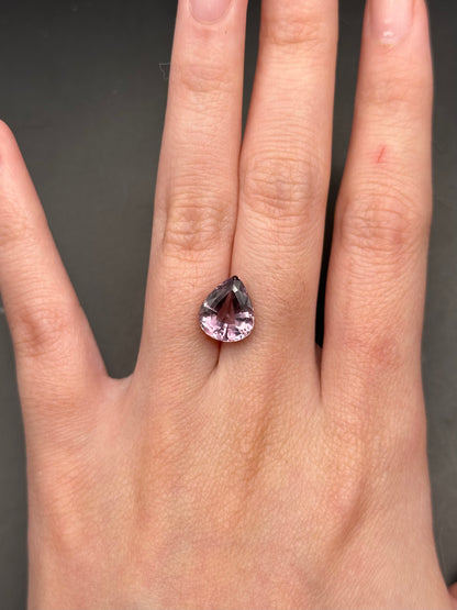 Pinkish Purple Tourmaline (pear) - 2.9 ct