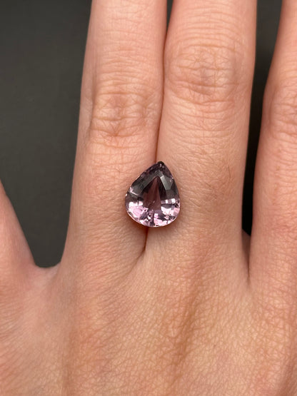 Pinkish Purple Tourmaline (pear) - 2.9 ct