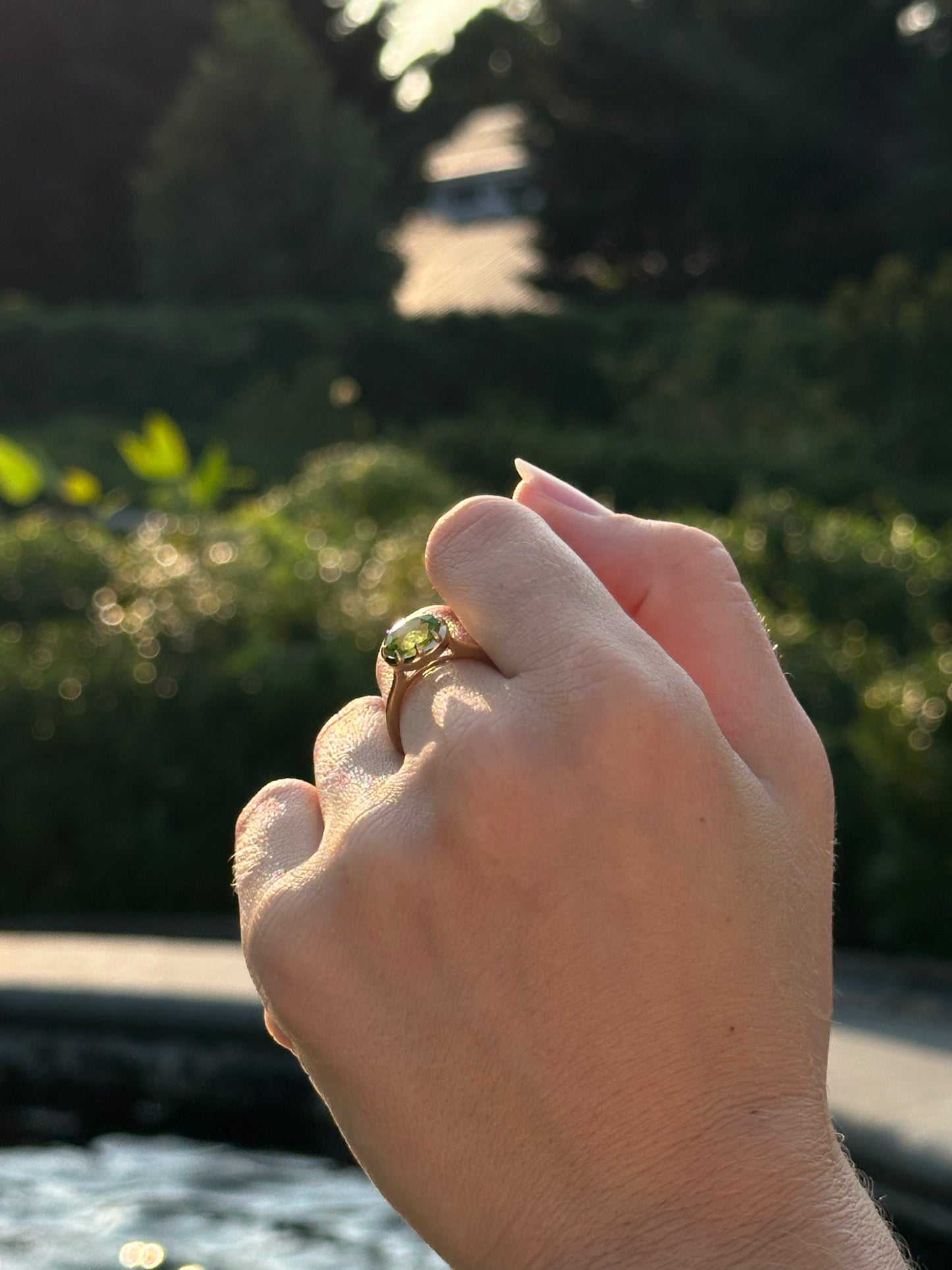 Alison Lin east-west peridot ring