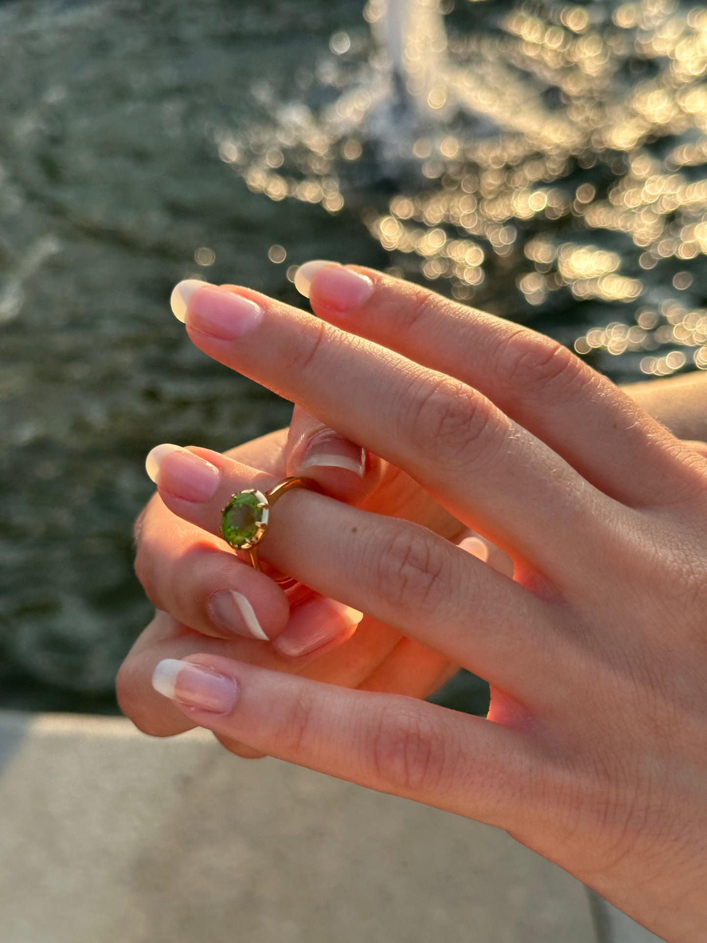 Alison Lin east-west peridot ring