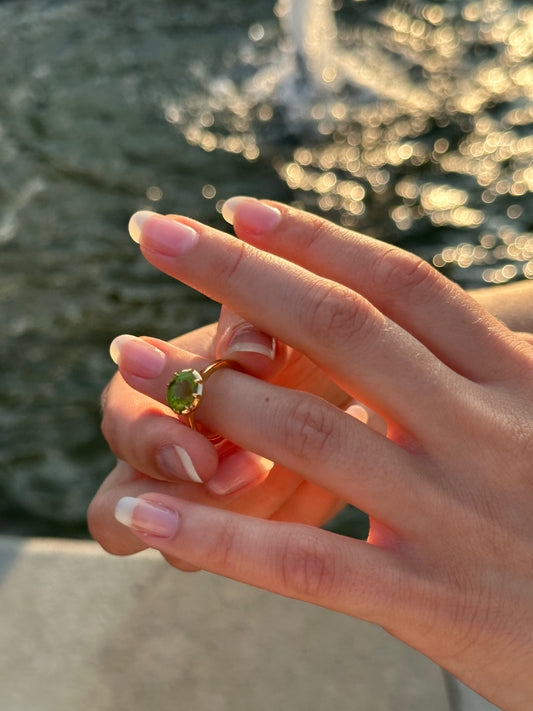 Alison Lin east-west peridot ring