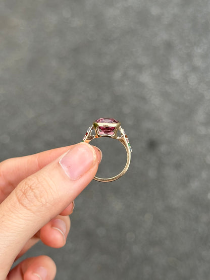 Alison Lin Pink Spinel Bezel Set Ring