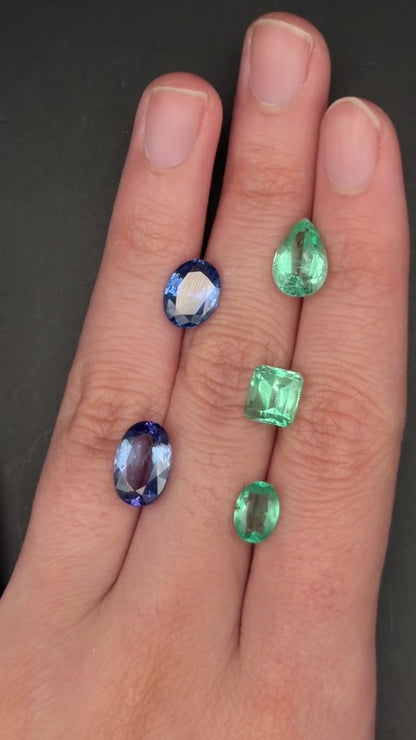 Emerald, Sapphire & Tanzanite