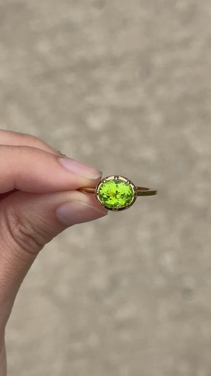 Alison Lin east-west peridot ring