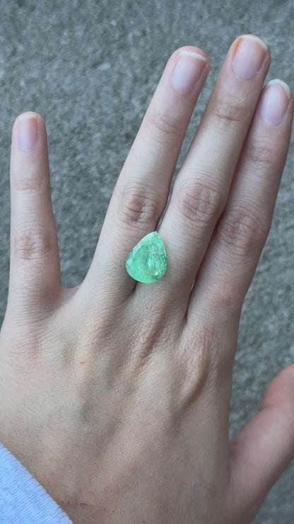 Colombian Emerald (pear) - 6.25 ct