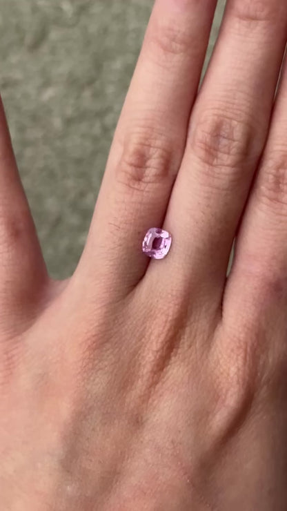 Pink sapphire (cushion) .96 ct